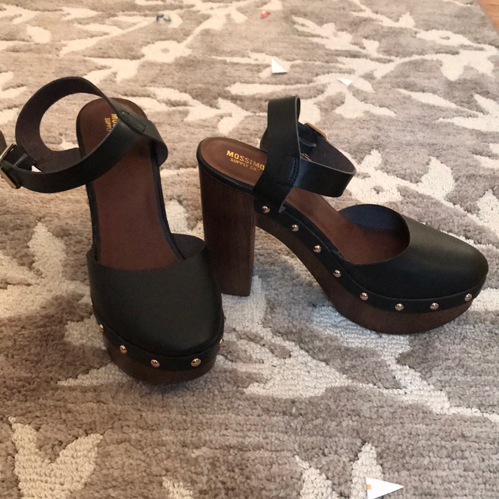 Size 8- black platform heels